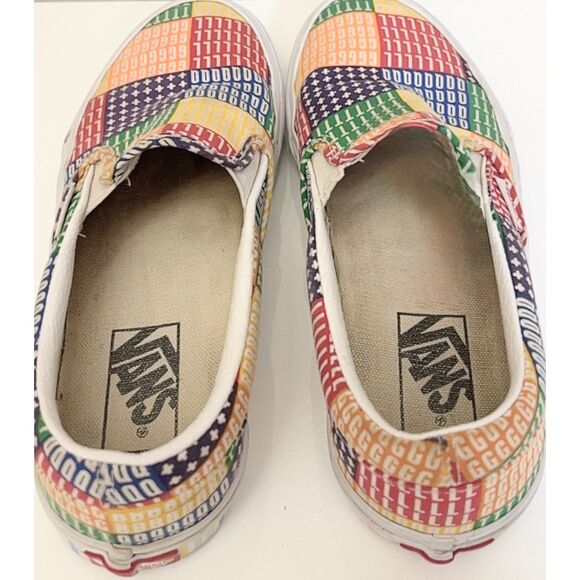 Vans Pride slip on canvas shoes. Size 5(M)/6.5(W). - Picture 6 of 8